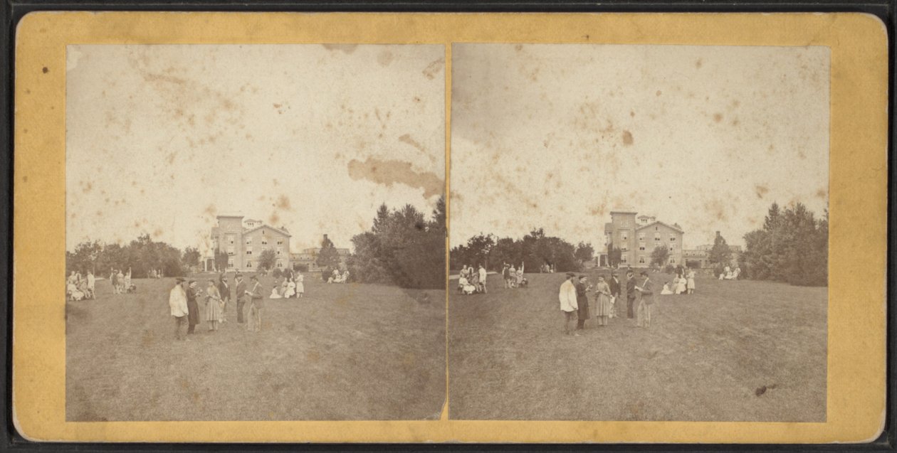 North Front and Lawn, Oneida Community, New York State, ca. 1870 av American Photographer