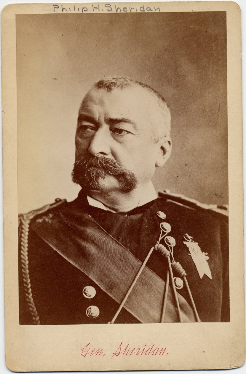 Philip Henry Sheridan (1831–88), unionshærgeneral (albumfoto) av American Photographer