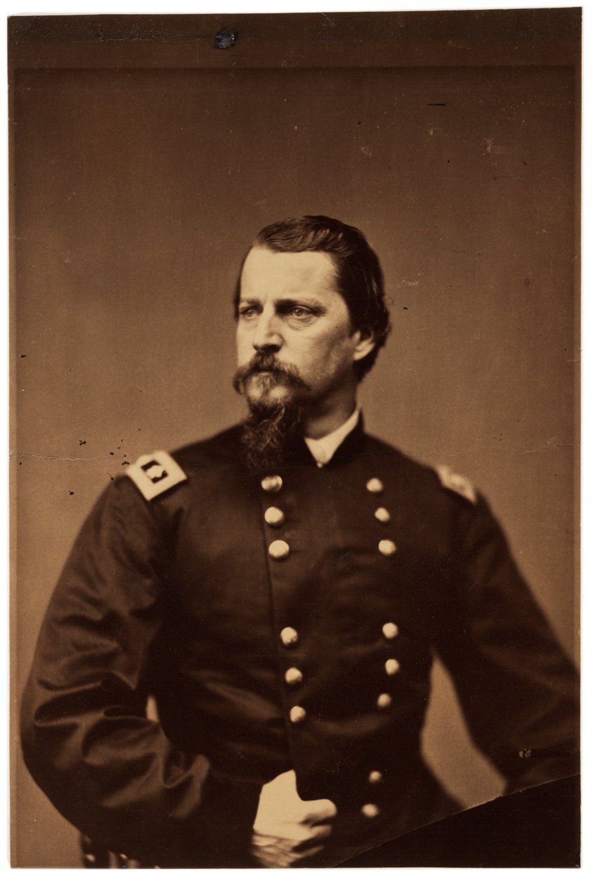 Fotografisk portrett av Winfield Scott Hancock, ca. 1860 (sepiafoto) av American Photographer
