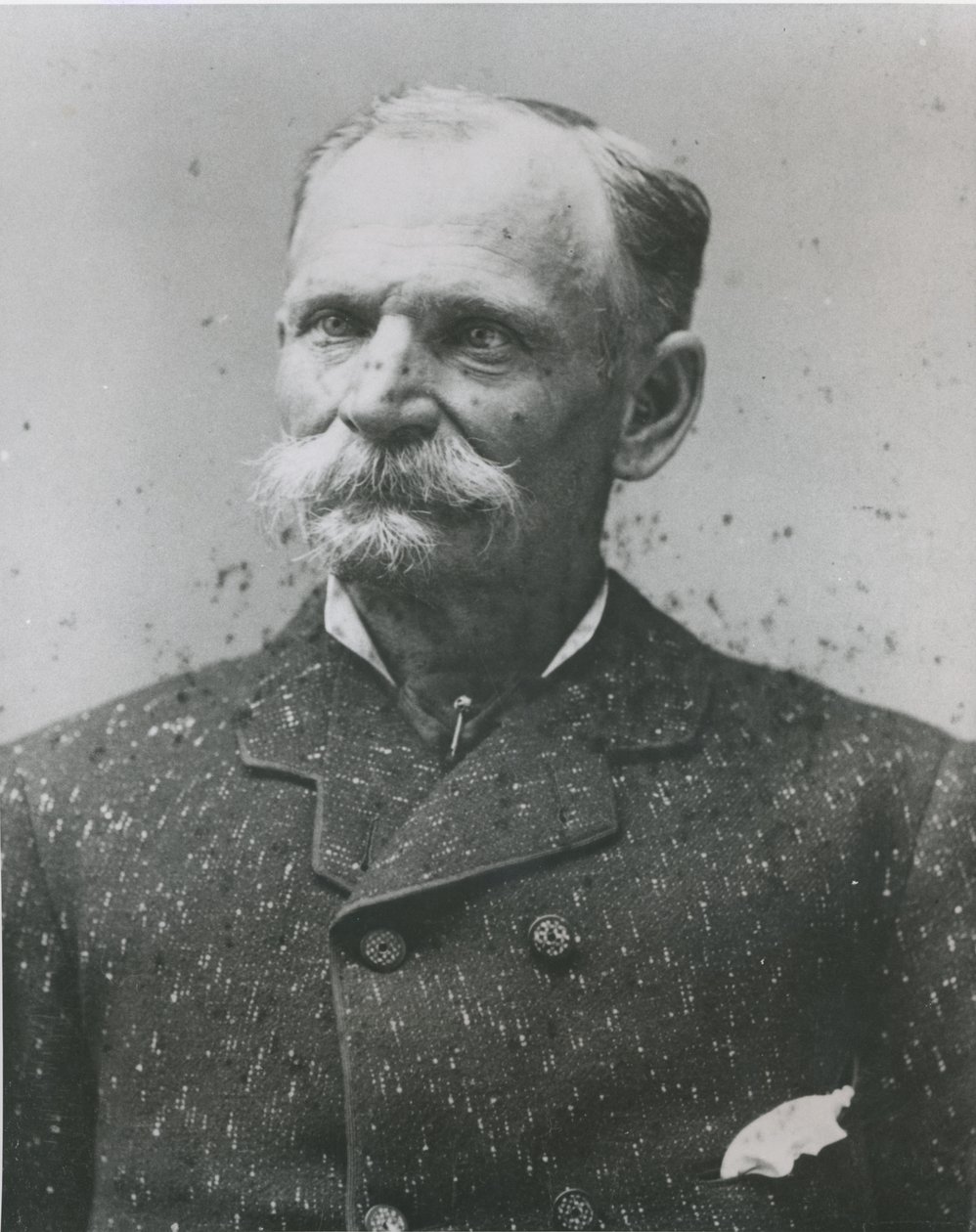 Portrett av Charles Earl Bolles, alias 'Black Bart' (1829-c.1917) (s/hvitt-bilde) av American Photographer