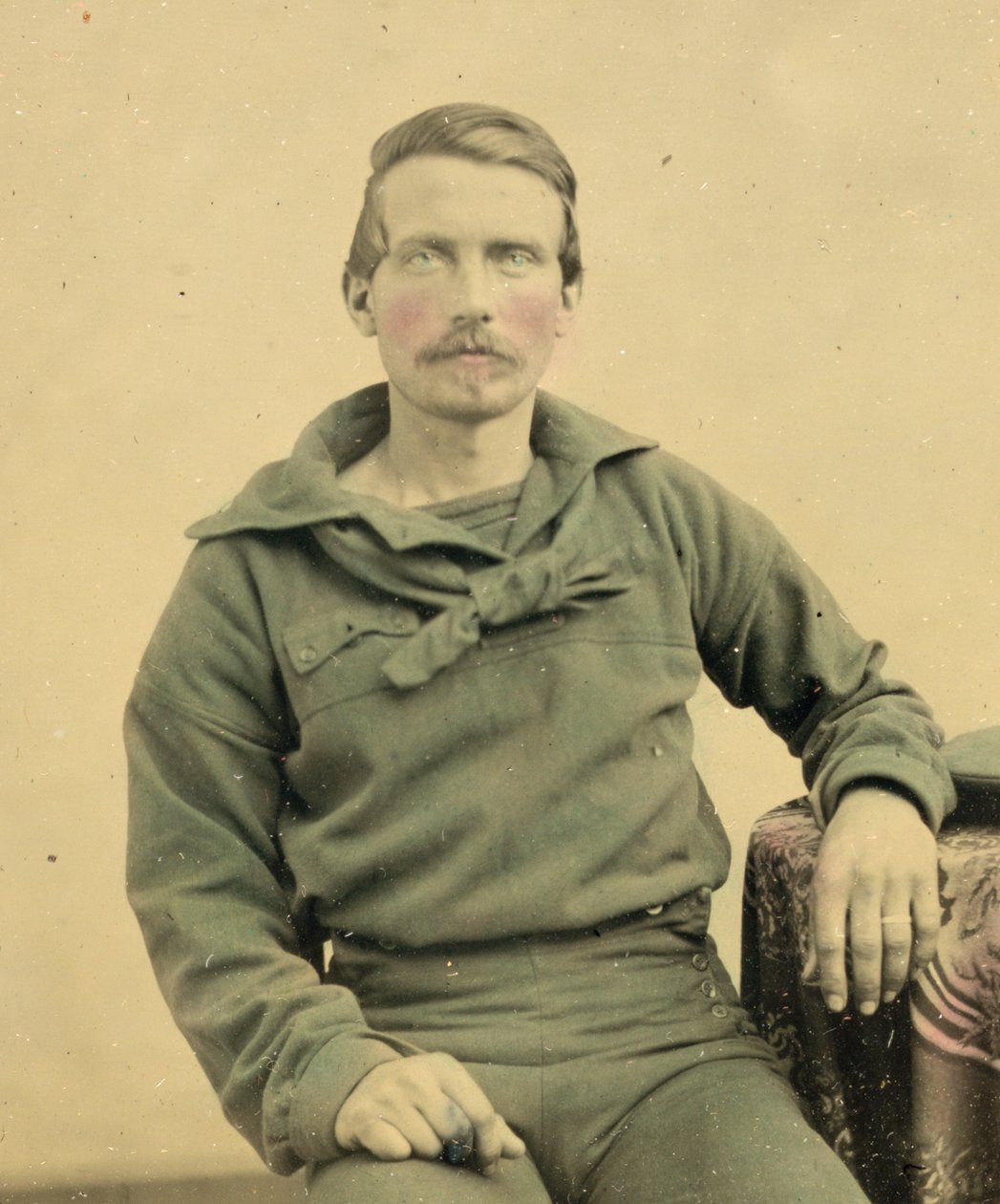 Portrett av en sjømann i Union Uniform, ca. 1861 (blindbilde) av American Photographer