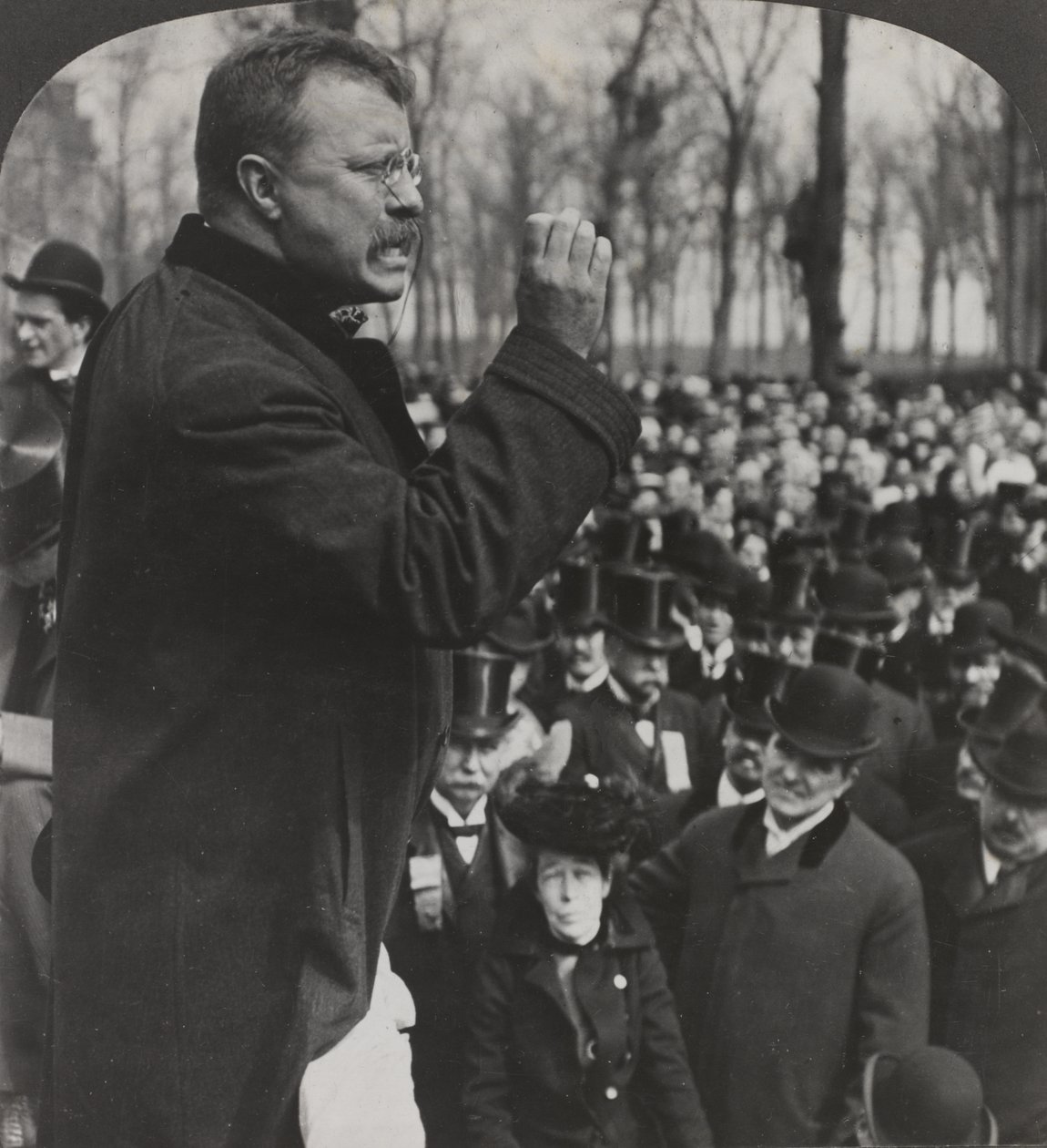 President Roosevelt i Evanston av American Photographer