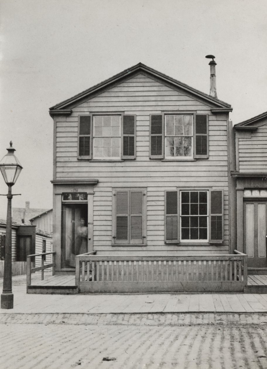Bosted på 42 Monroe St., Chicago, 1869 av American Photographer