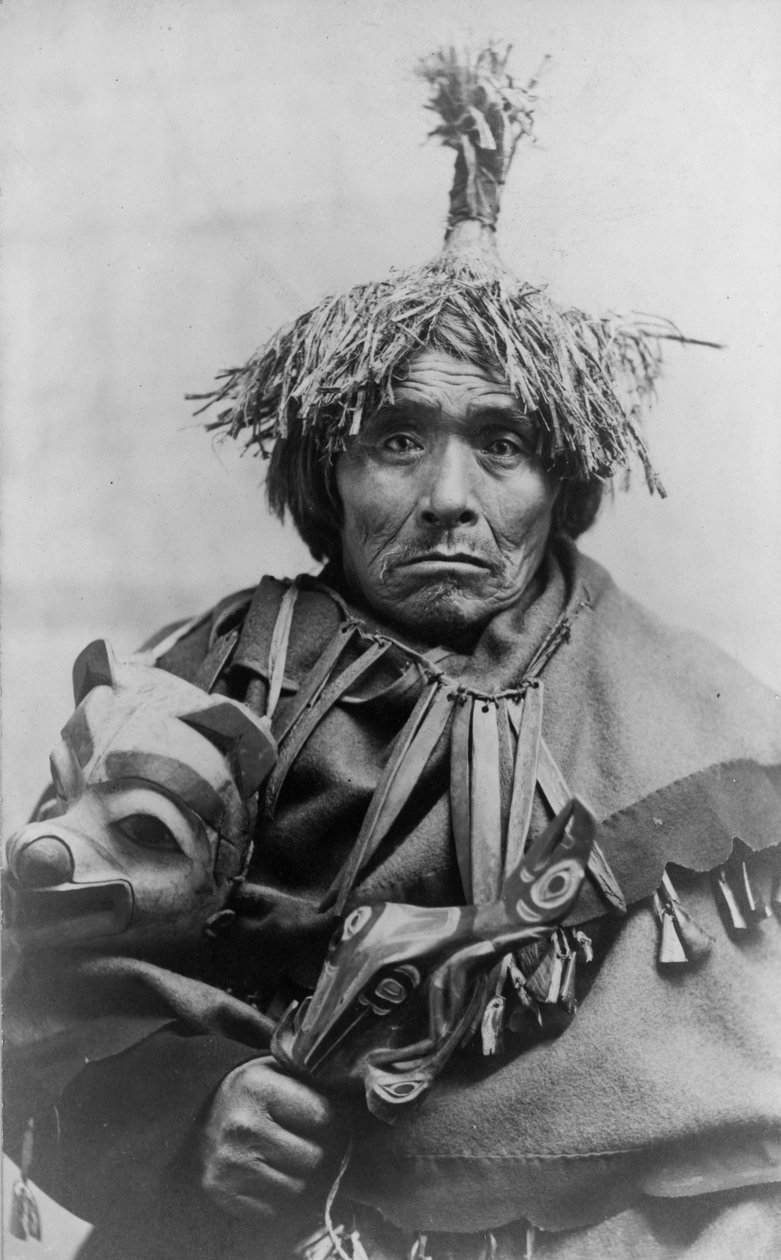Takou indisk lege, Alaska, ca. 1899 (s/hvitt-bilde) av American Photographer