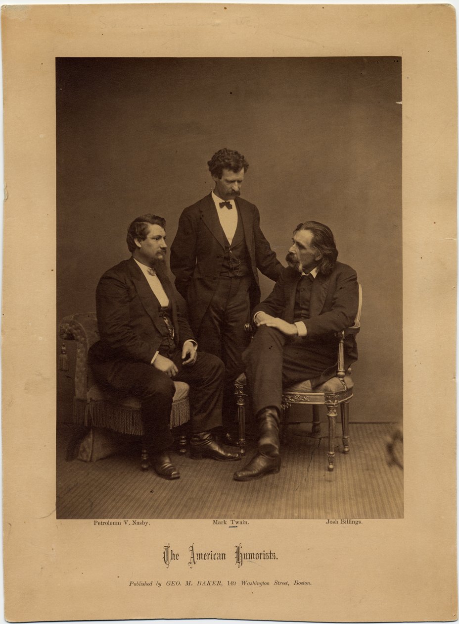 The American Humorists, gruppeportrett av George M Baker, Boston (albumfoto) av American Photographer