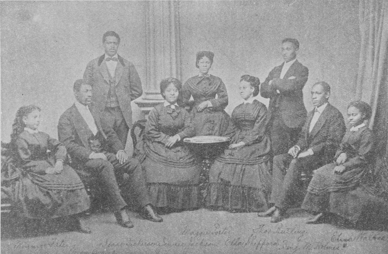 The Original Jubilee Singers, ca. 1870-tallet av American Photographer