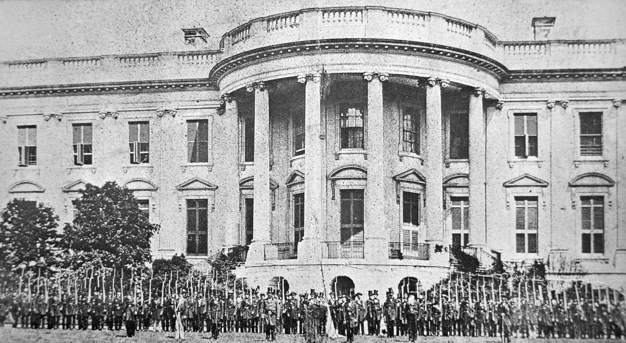 Det hvite hus, Washington D.C., ved starten av den amerikanske borgerkrigen av American Photographer