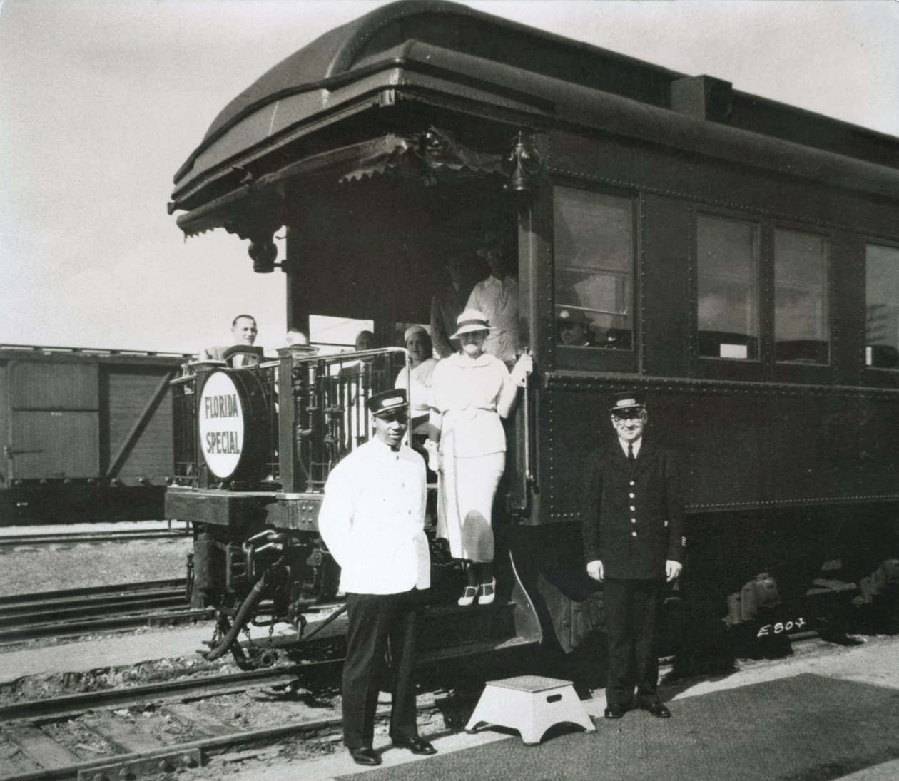 Observasjonsbilen til all-Pullman luksus 'Florida Special' fra Florida East Coast Railway, New York til Miami av American Photographer