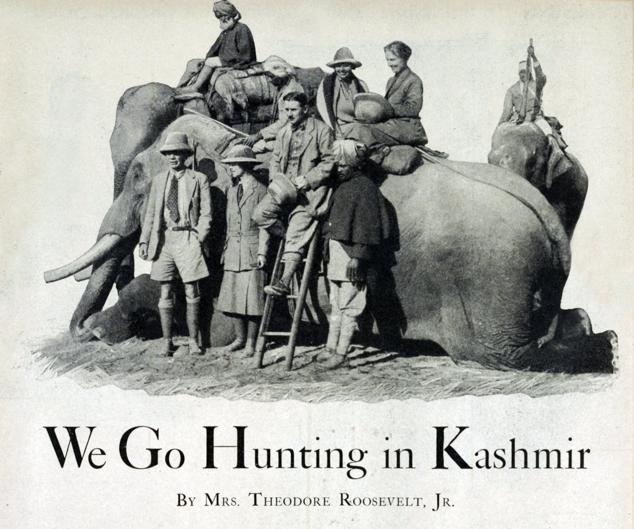 Theodore Roosevelt III og Eleanor Butler Alexander-Roosevelt på jakt i Kashmir, 1925 av American Photographer