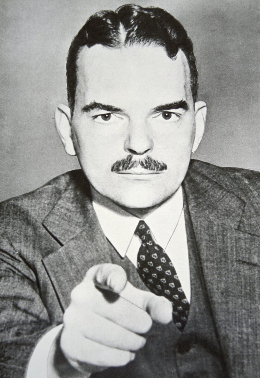 Thomas E. Dewey (1909-71) (s/hvitt-bilde) av American Photographer
