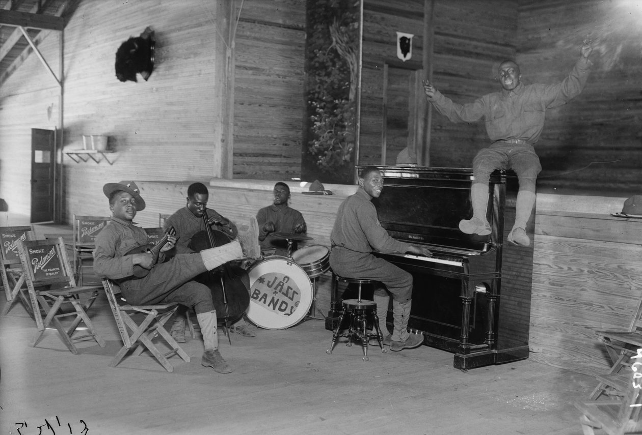 US Army Jazz Band, 1914-18 av American Photographer