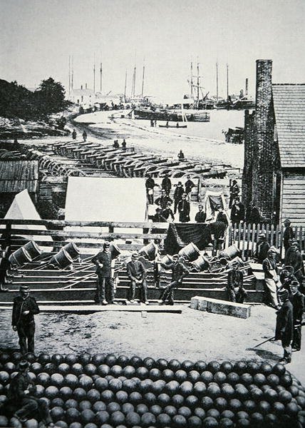 Union Army ammunisjonslager i City Point, Virginia av American Photographer