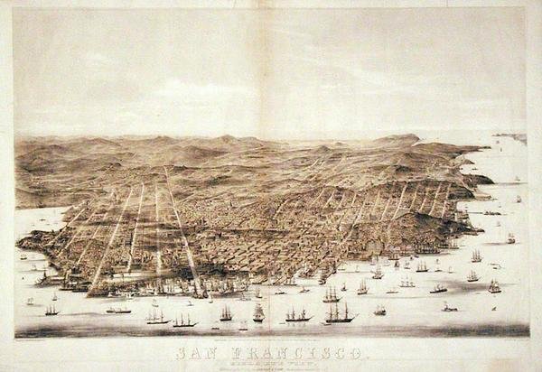Et fugleperspektiv av San Francisco av American School