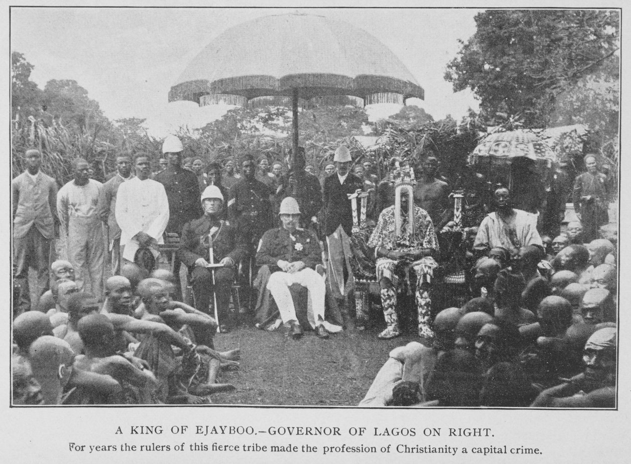 A King of Ejayboo and the Governor of Lagos, illustrasjon fra 