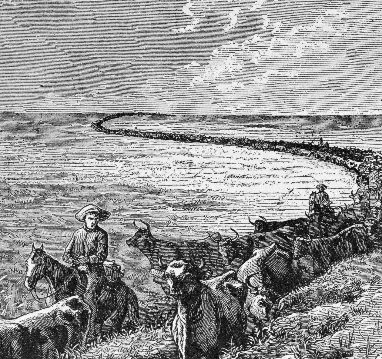 A Trail in the Great Plains, illustrasjon fra 