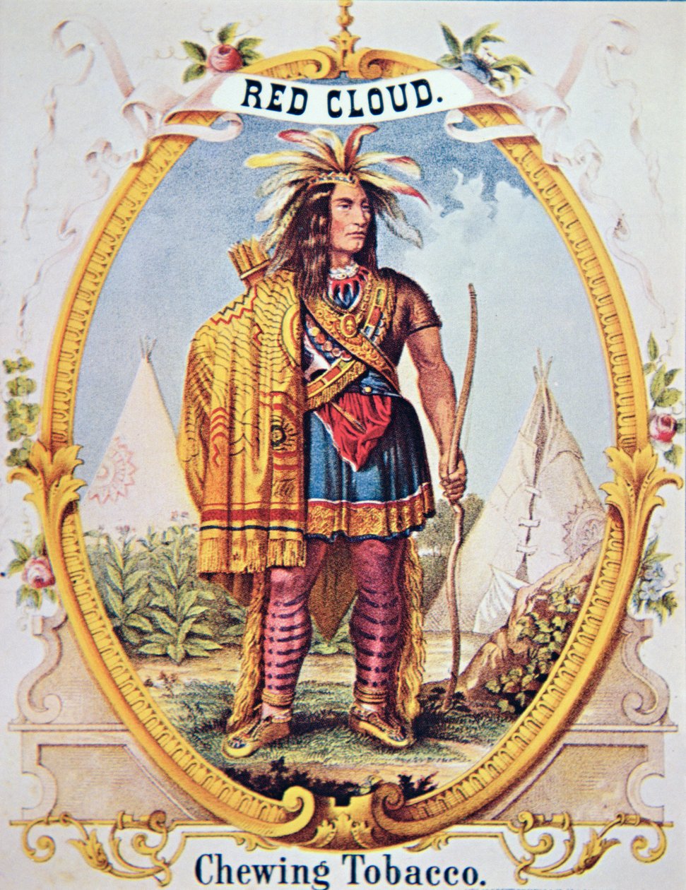 Annonse for "Red Cloud Tobacco" av American School