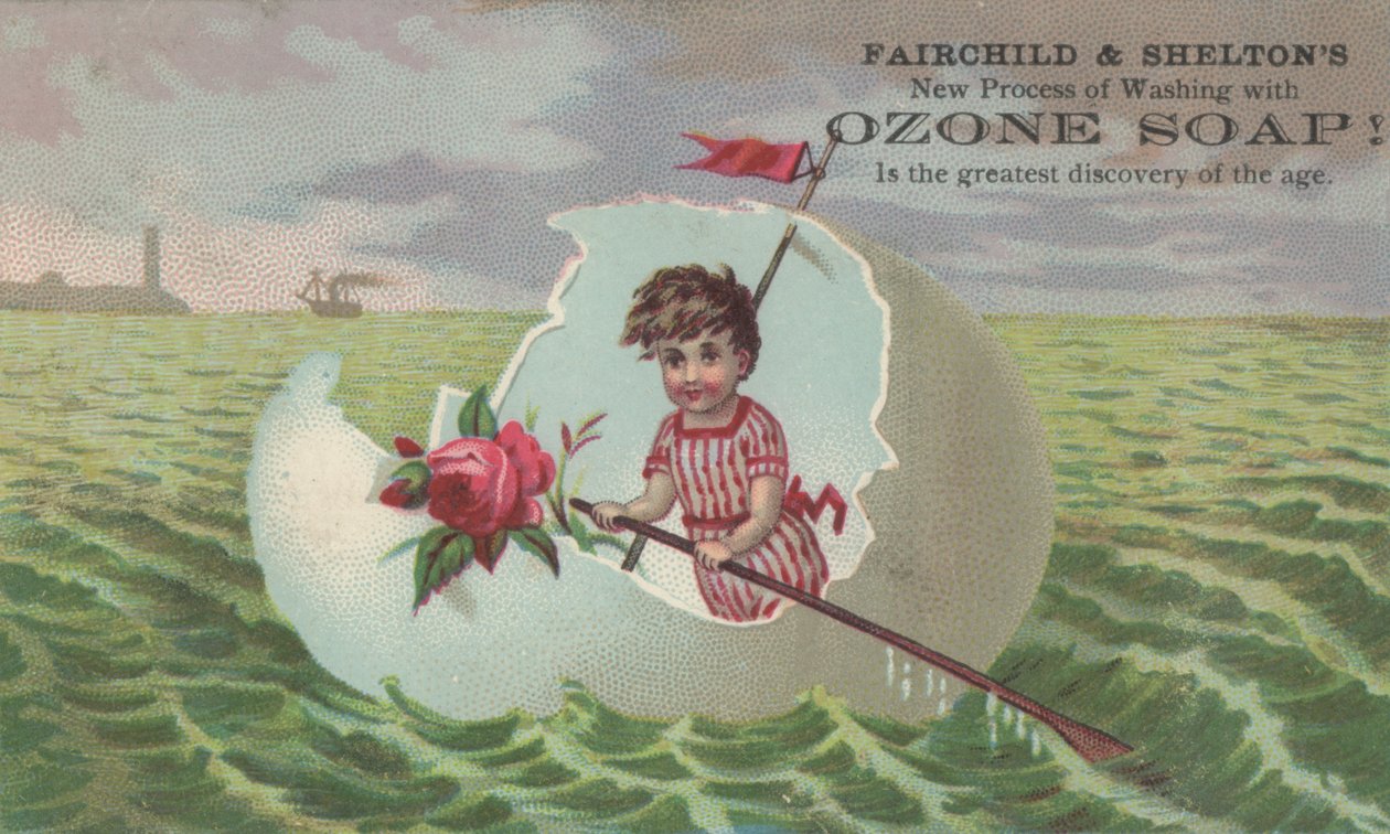 Annonse for Fairchild & Sheltons ozonsåpe, ca. 1880 av American School