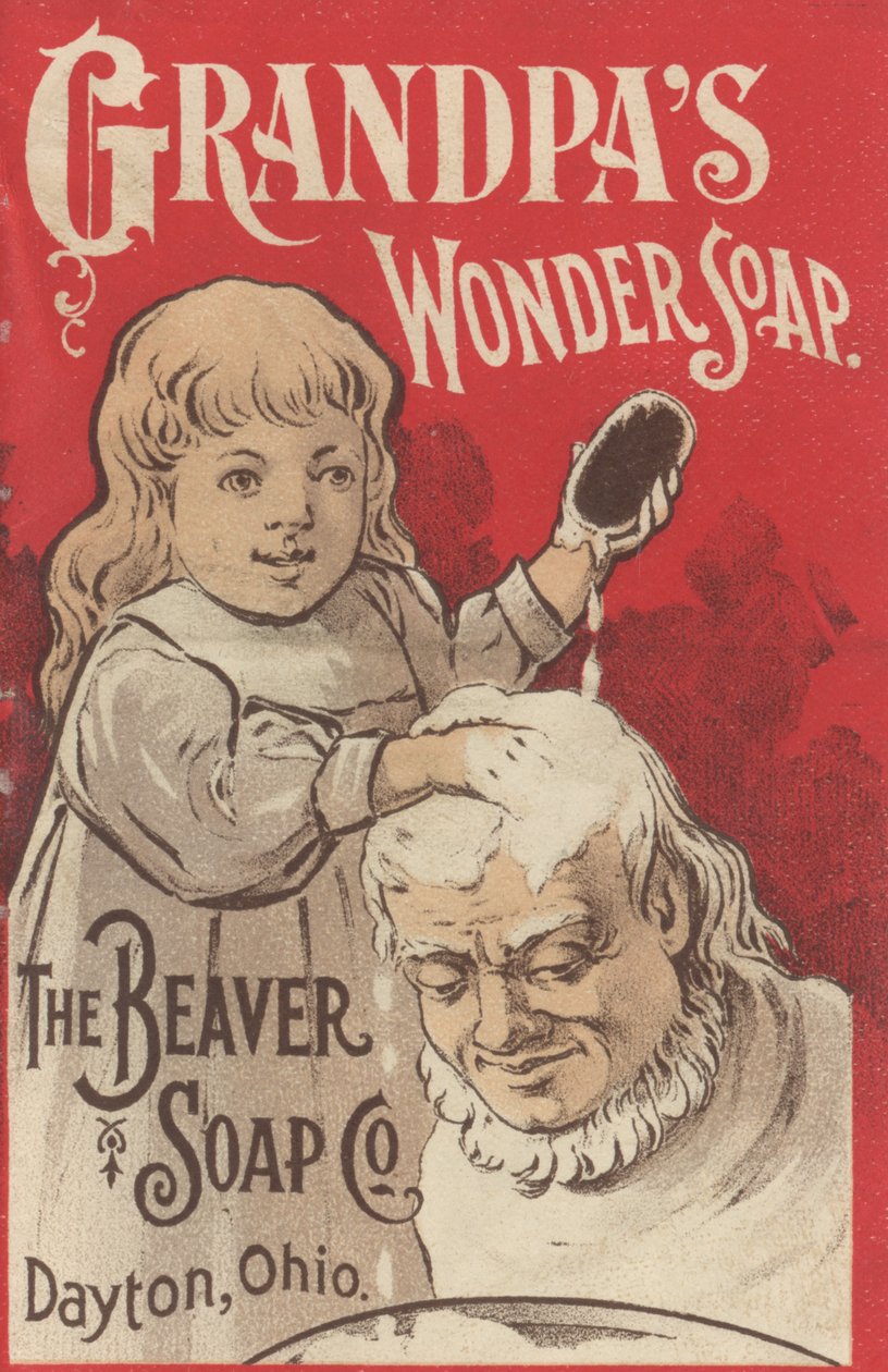 Annonse for Grandpas Wonder Soap, ca. 1898 av American School