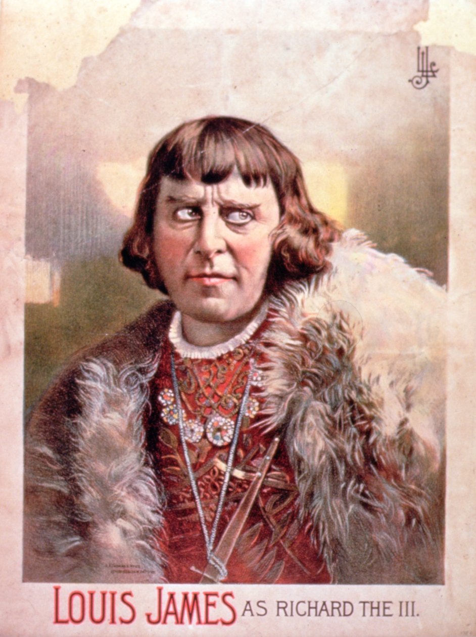 Annonse for Louis James som Richard III av American School