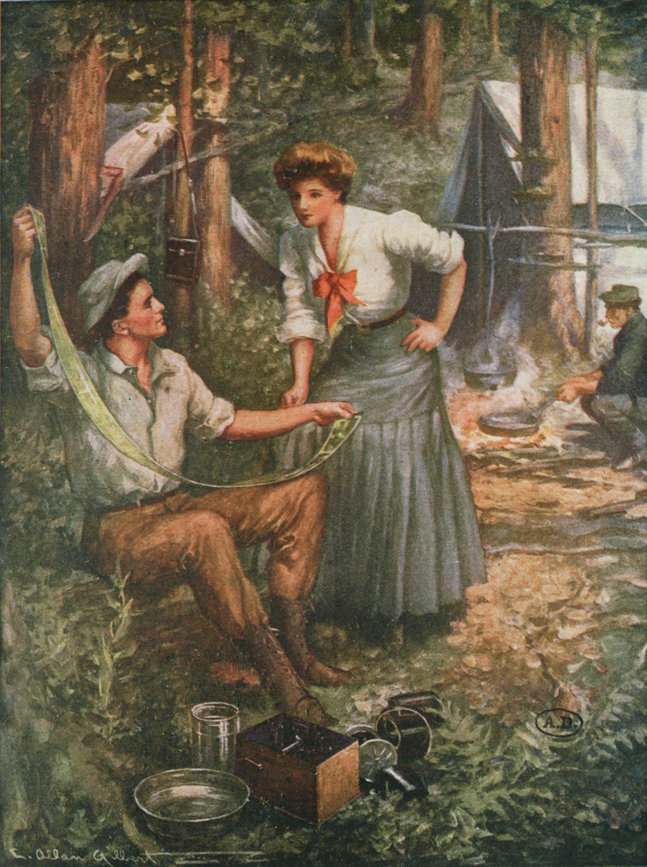 Annonse for celluloidfilm, 1901 av American School