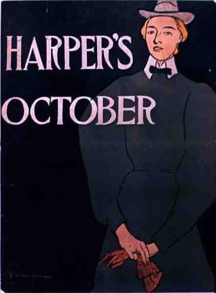 Annonse for oktoberutgaven av Harper