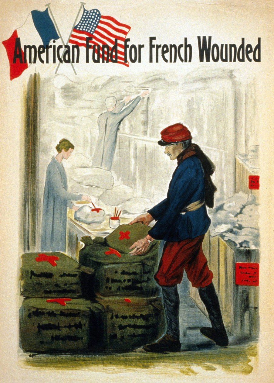 American Funds for the French War Wounded - ca. 1917 av American School
