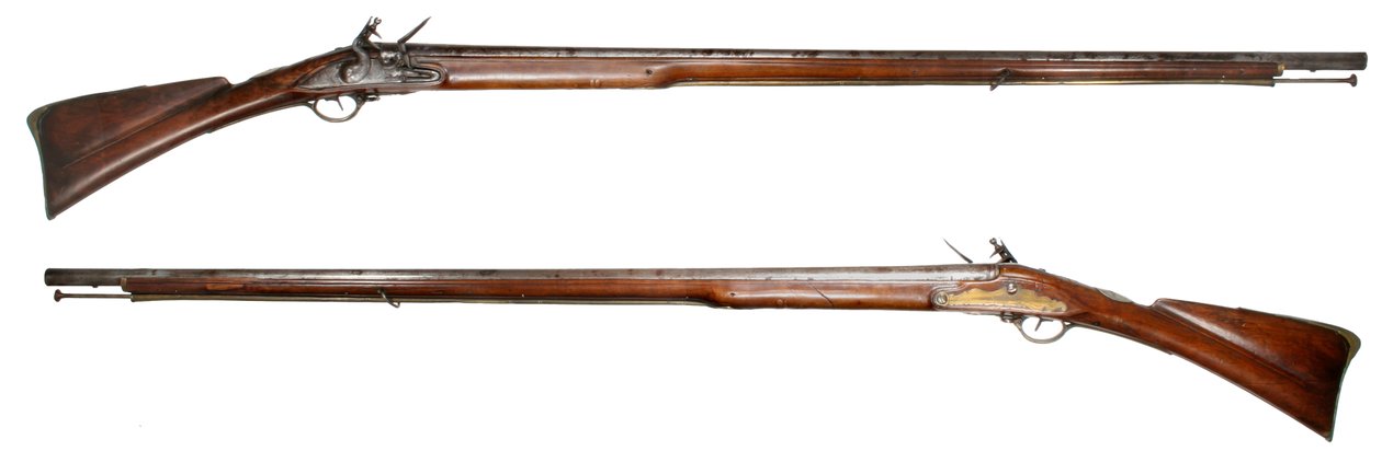 Amerikansk offisers fusil laget av Elijah Buel for en Connecticut Militia-offiser (tre og metall) av American School