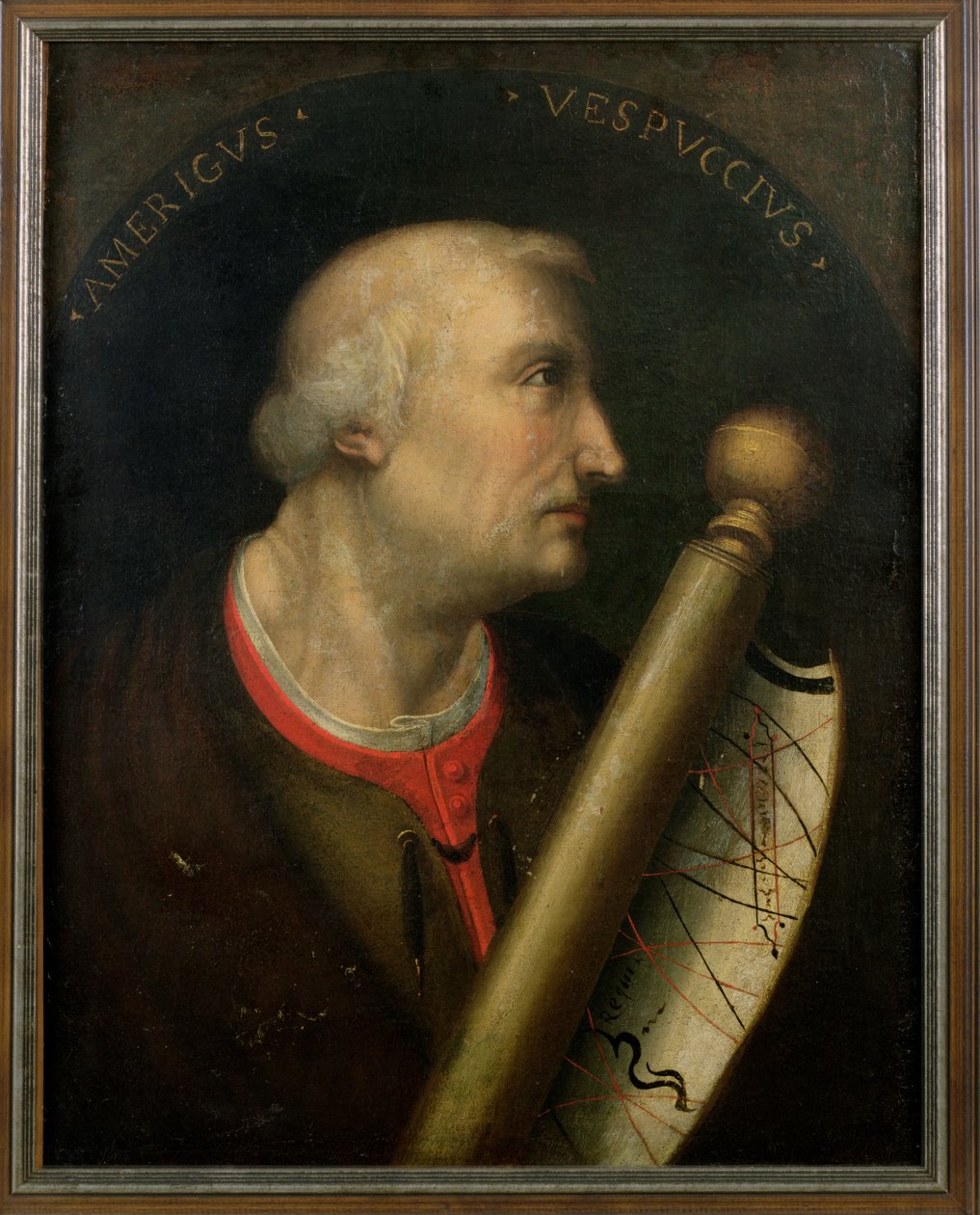 Amerigo Vespucci (1452-1512) av American School
