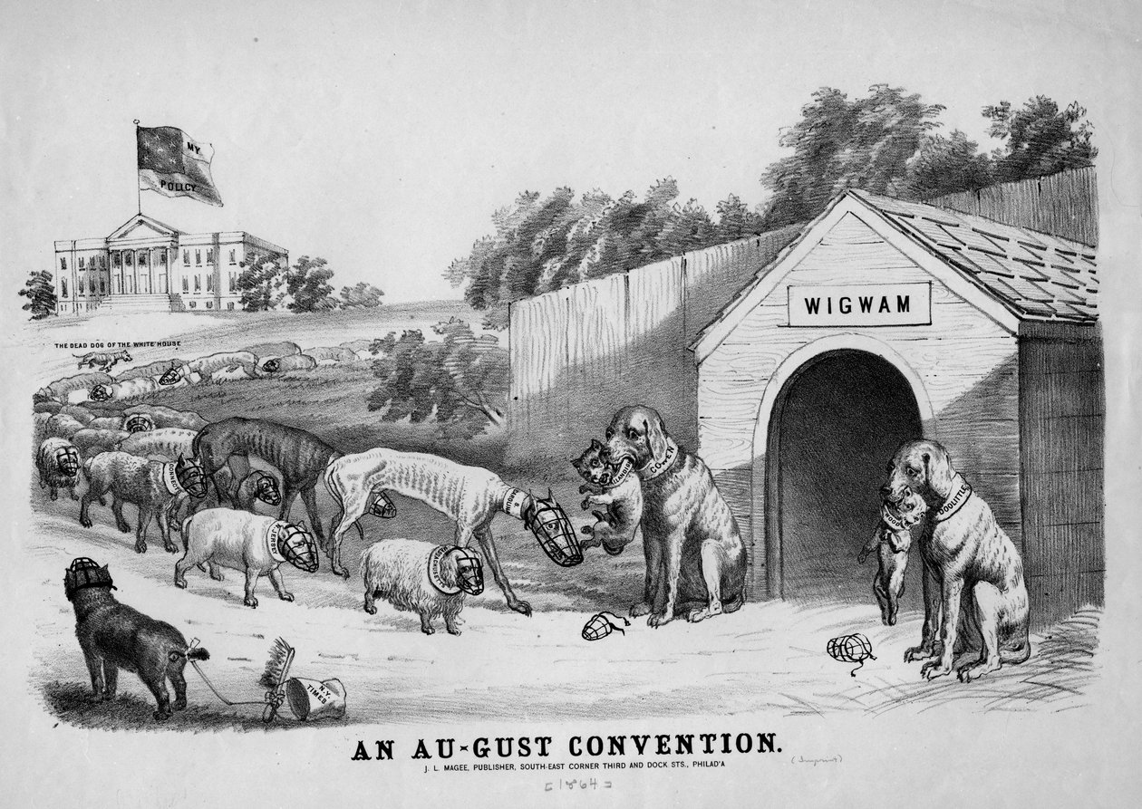 An August Convention, utgitt av J.L. Magee, Philadelphia, ca. 1864 av American School