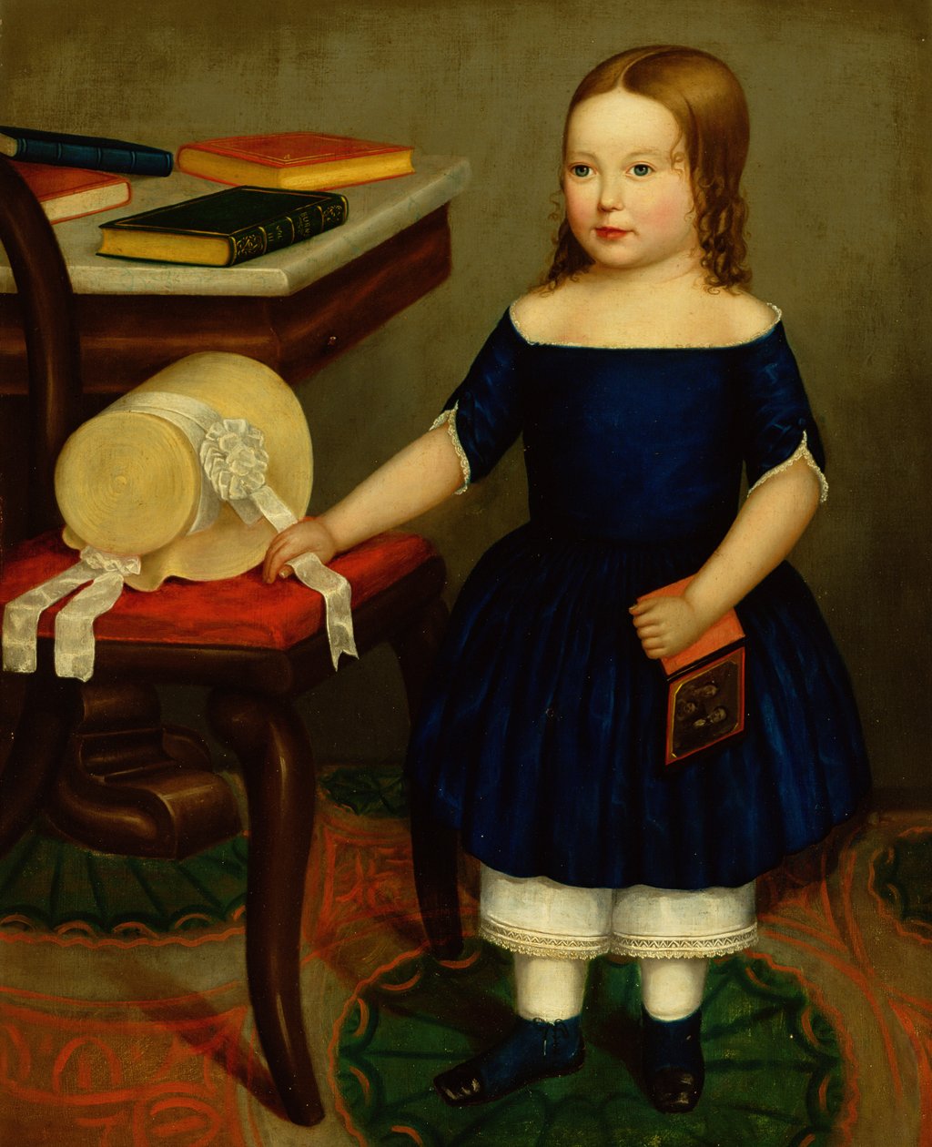 Anna Walraven, ca. 1850 (olje om bord) av American School