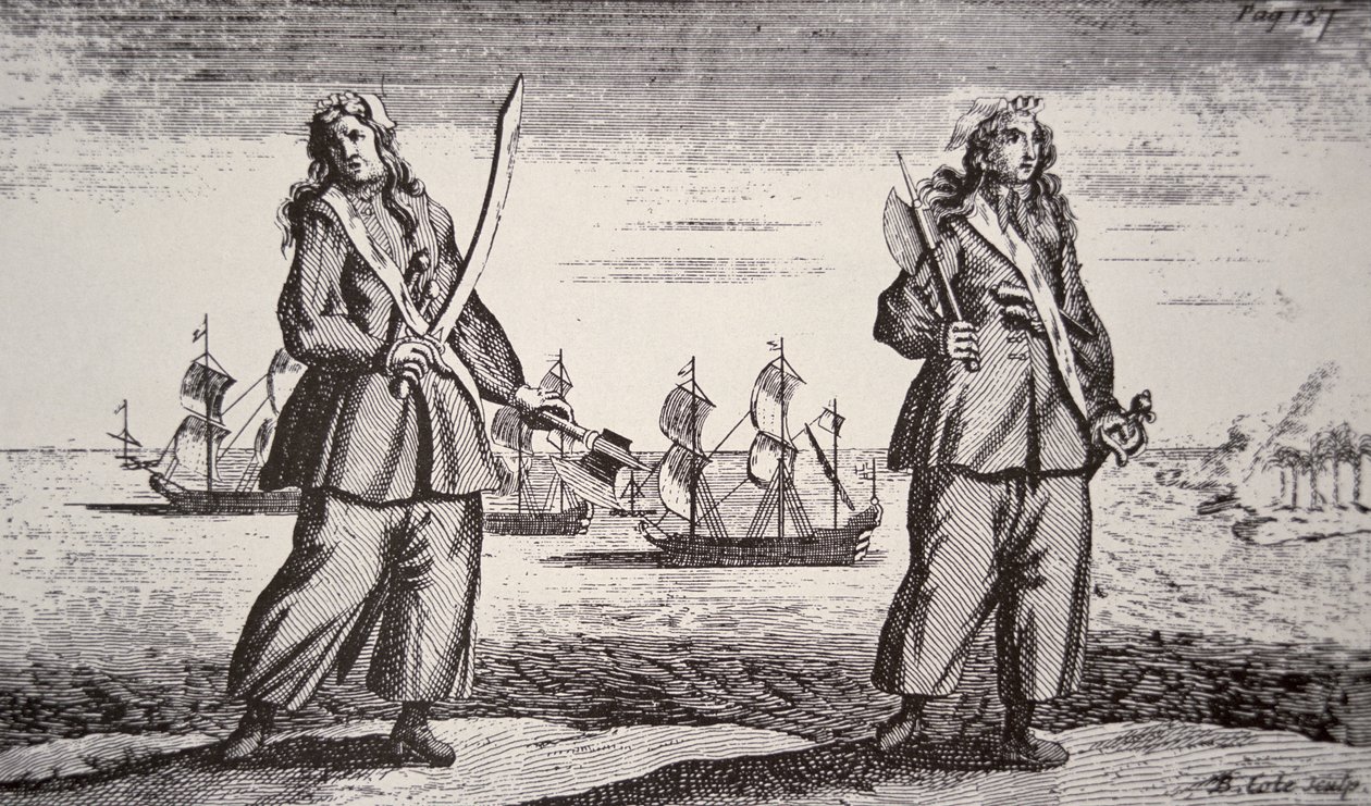 Anne Bonny og Mary Read (gravering) av American School
