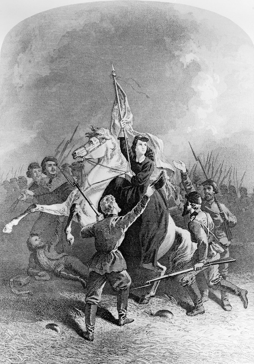 Annie Etheridge Hooks (1839-1913) illustrasjon fra Womens Work in the Civil War av American School