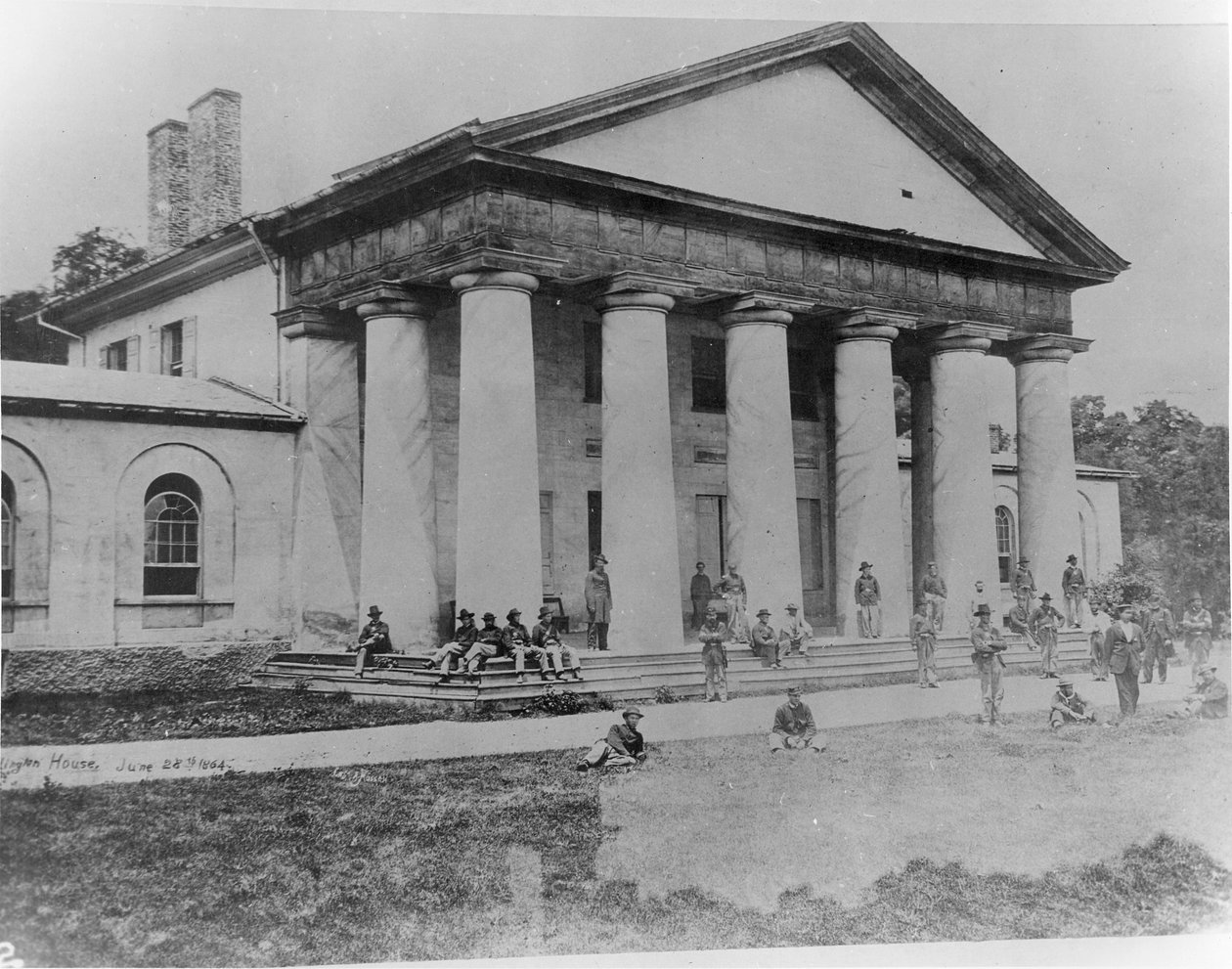 Arlington House okkupert av føderale tropper, 28. juni 1864 av American School