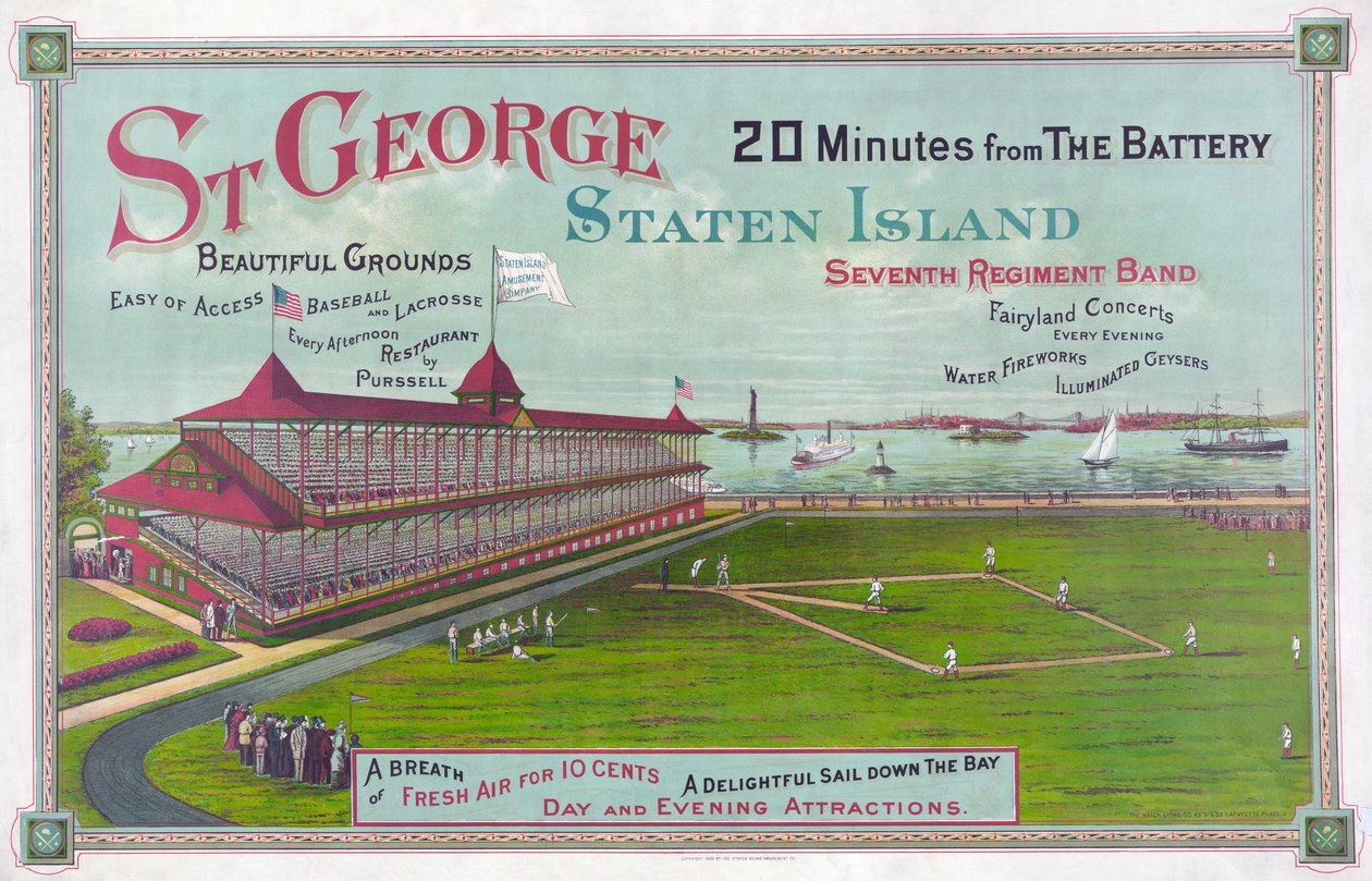 Baseballbane ved St. George Park, Staten Island av American School