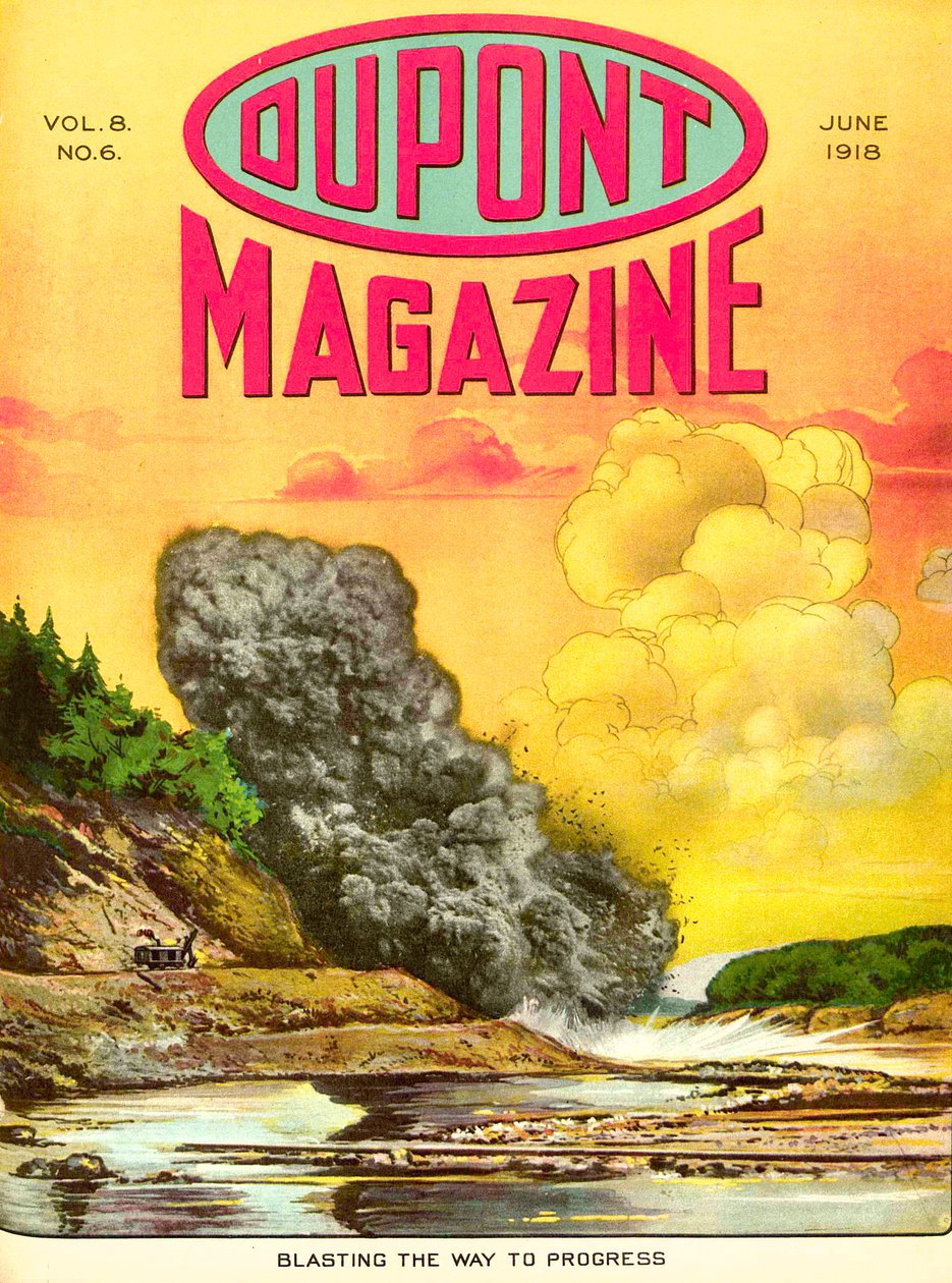 Sprenger veien til fremgang, forside av DuPont Magazine, juni 1918 av American School