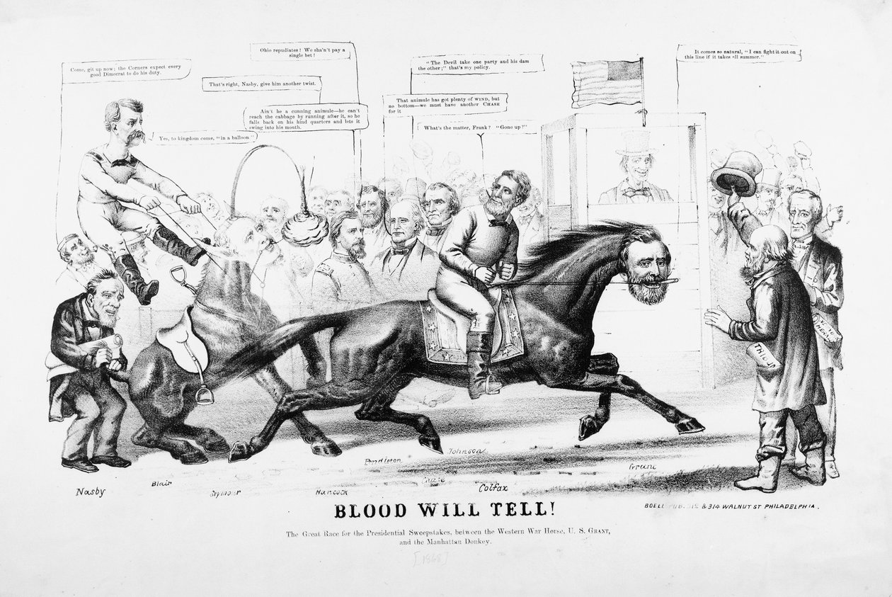 Blood Will Tell, politisk tegneserie av American School