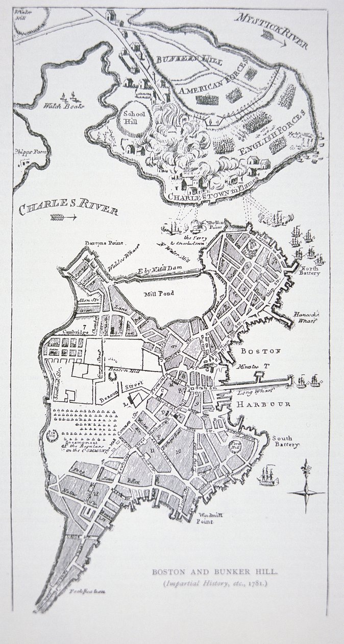 Boston og Bunker Hill av American School