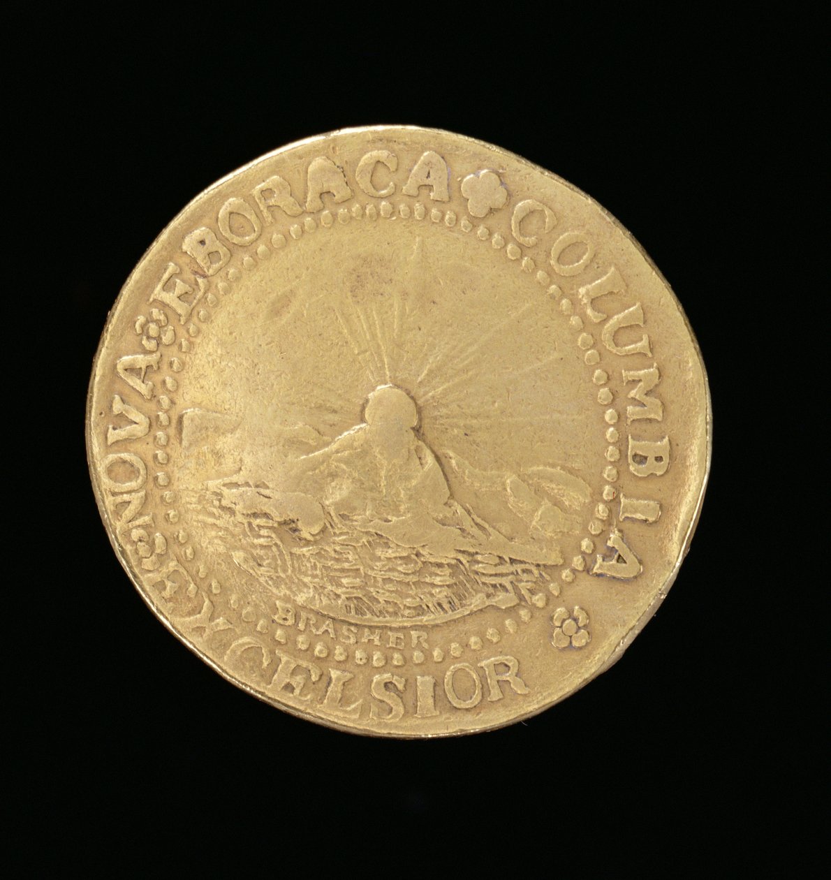 Brasher Doubloon, New York, 1787 (gull) (se også 343637) av American School
