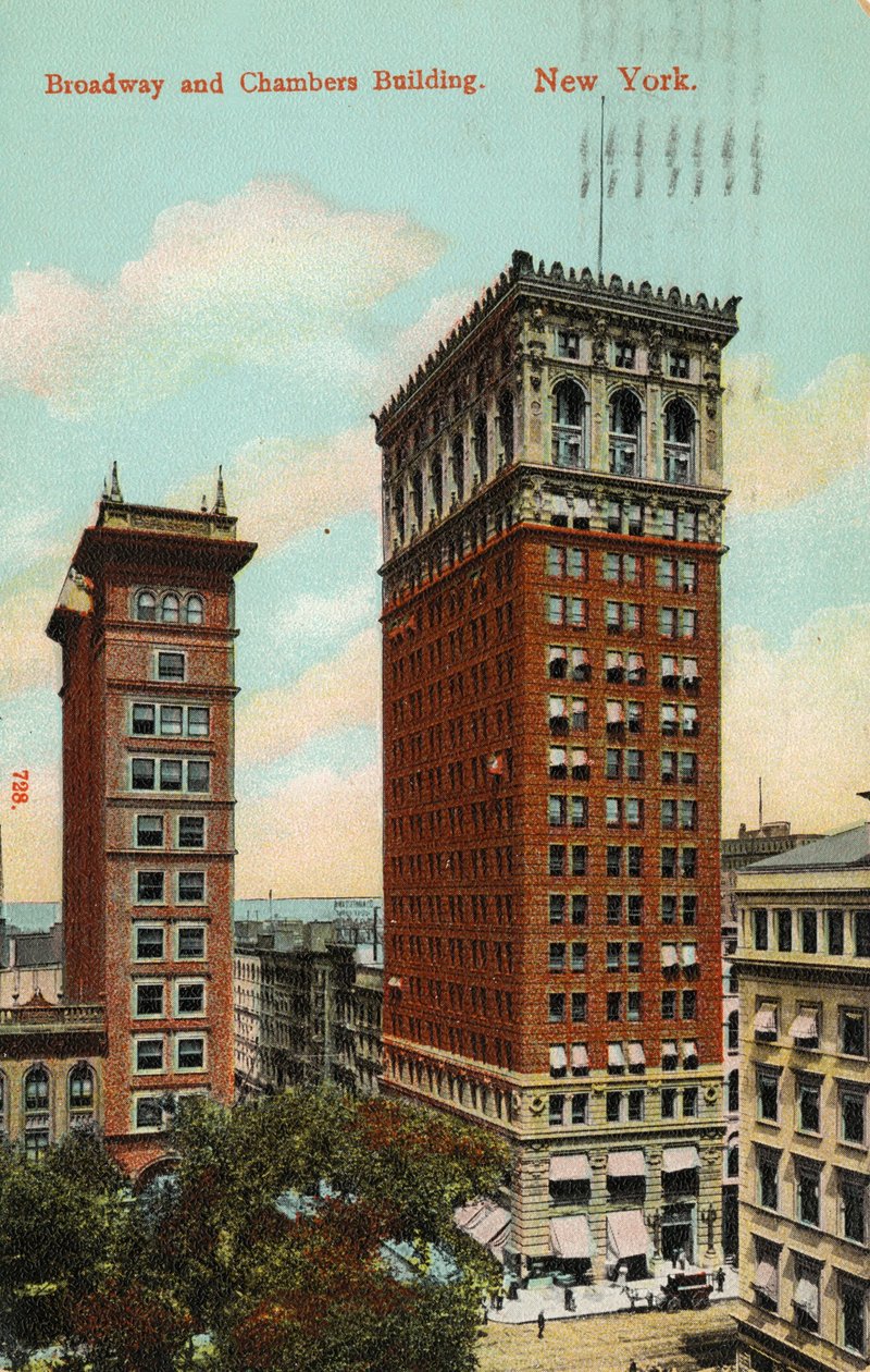 Broadway and Chambers Building, New York, ca. 1900-09 av American School