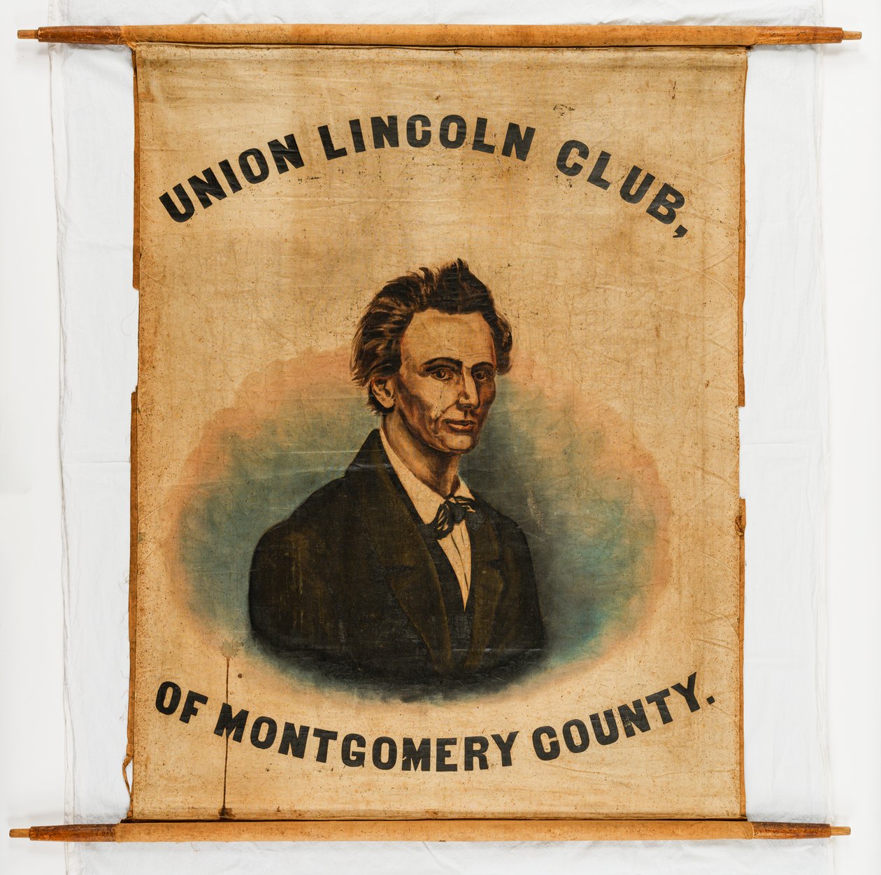 Kampanjebanner for Abraham Lincoln, Montgomery County av American School