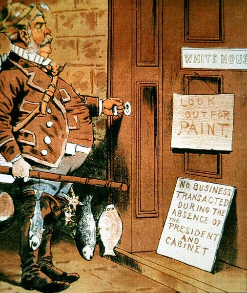 Tegneserie av president Chester A. Arthur fra 