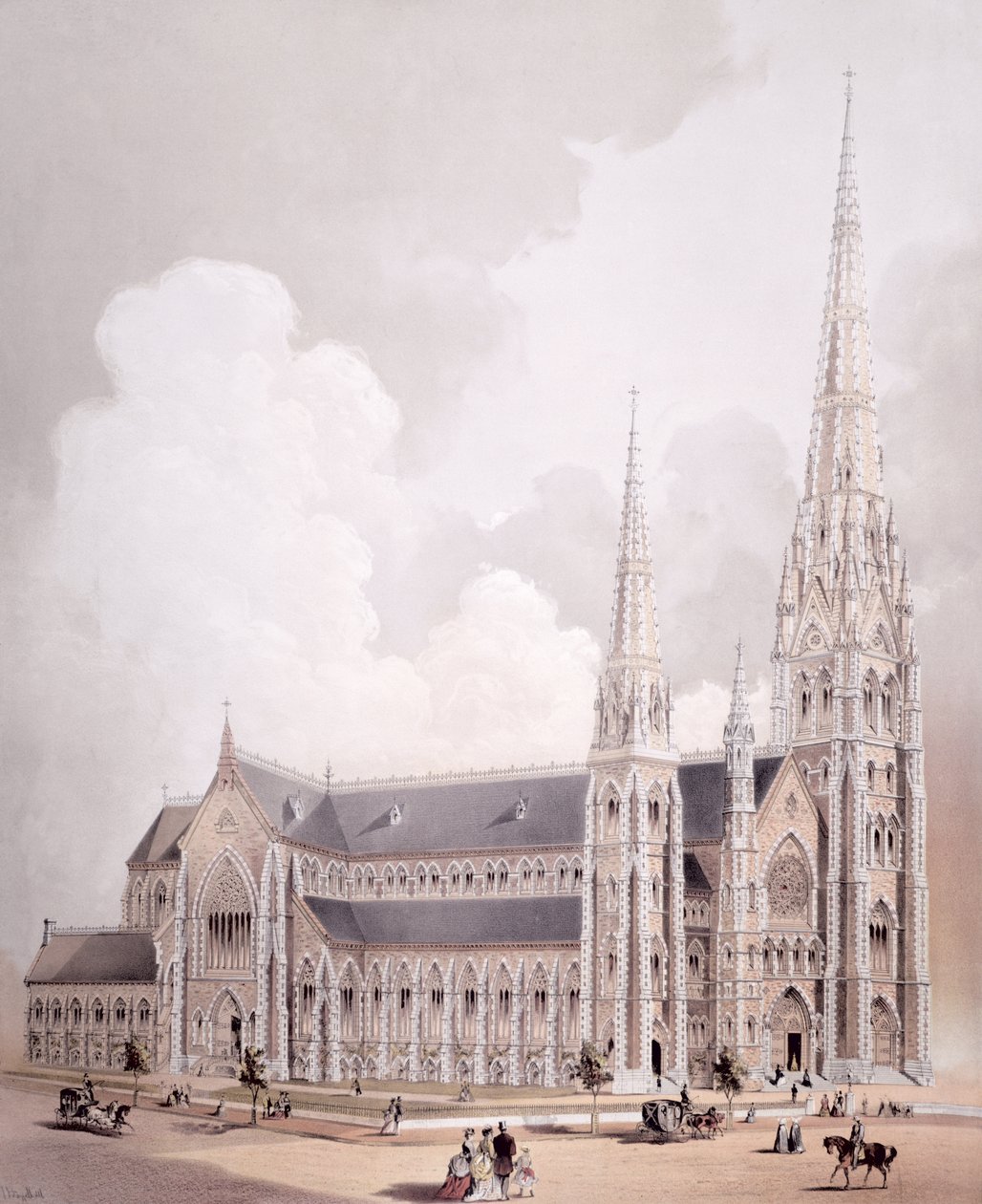 Cathedral of the Holy Cross, Boston, Massachusetts av American School