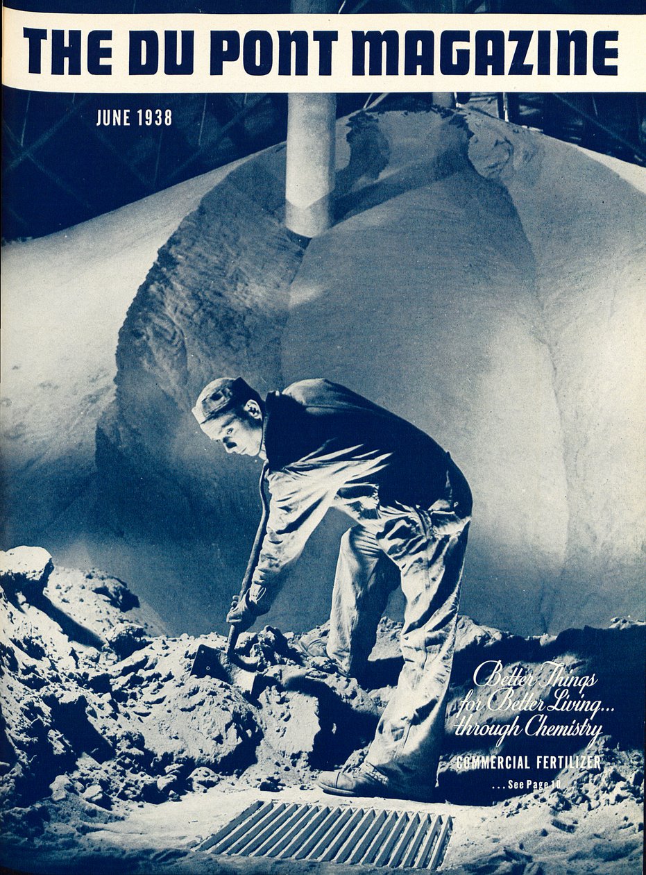 Commercial Fertilizer, forside av DuPont Magazine, juni 1938 av American School