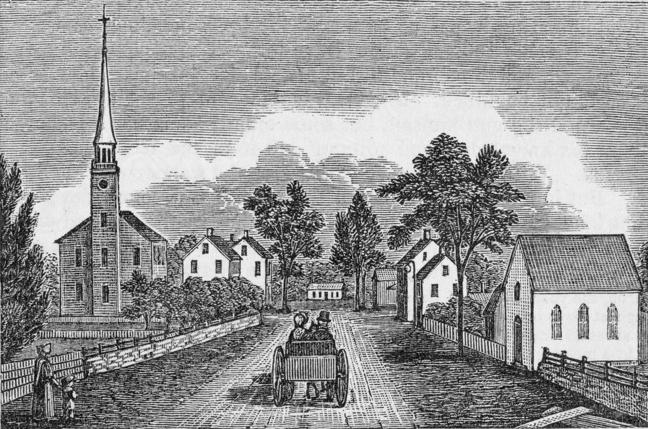 Congregational and Episcopal Churches, East Haven, fra 