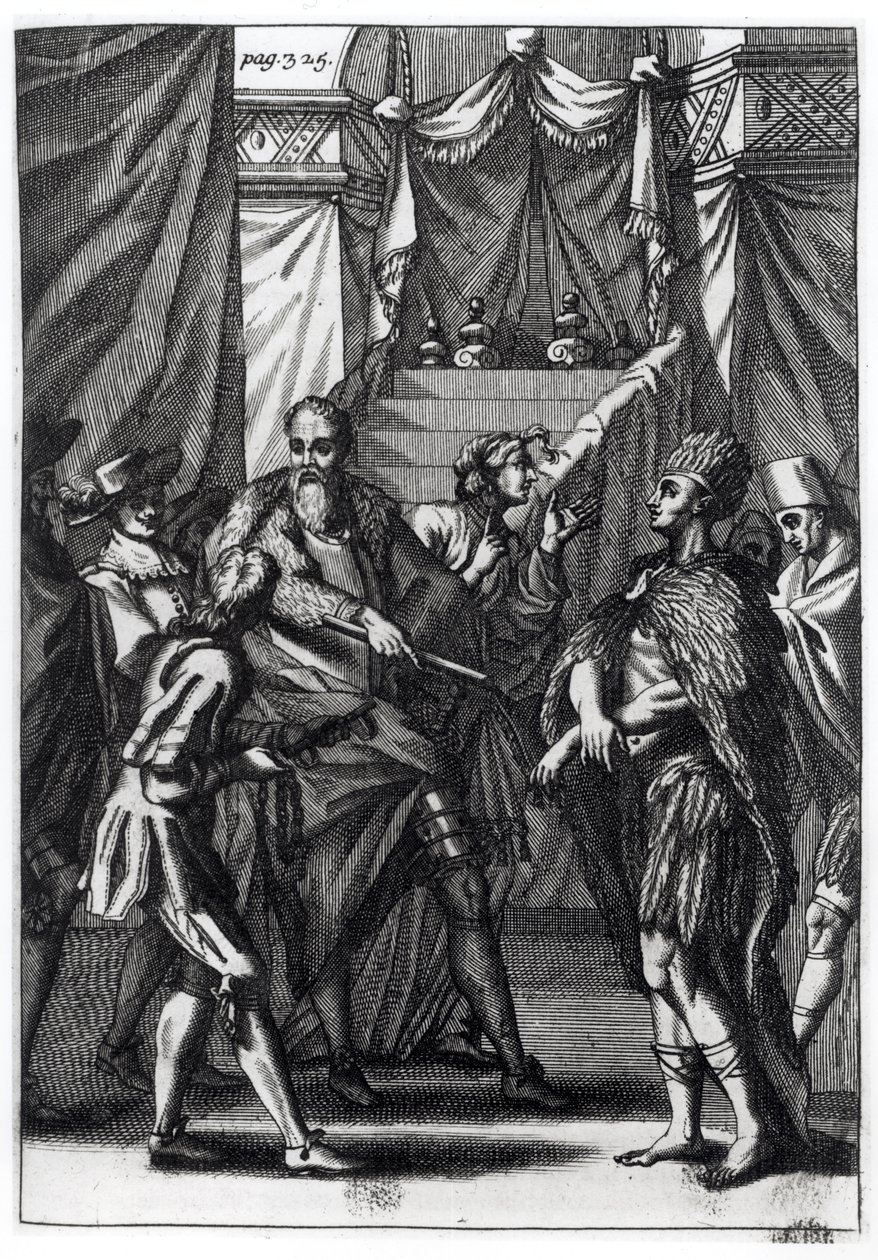 Cortes og Montezuma, fra Antonio de Solis y Rivadeneira Solis 