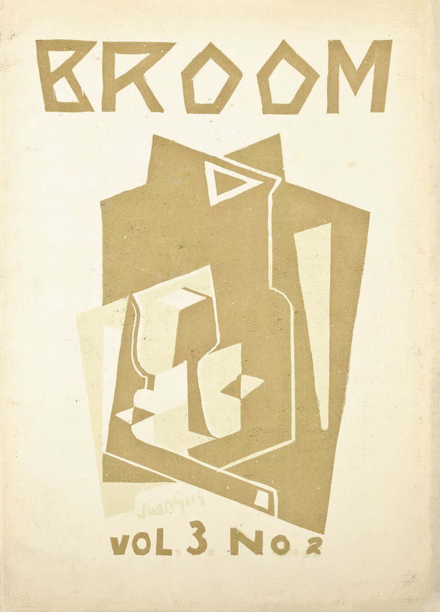 Omslag til bind 3, nummer 2, av kunstmagasinet "Broom", ca. 1921-1924 av American School