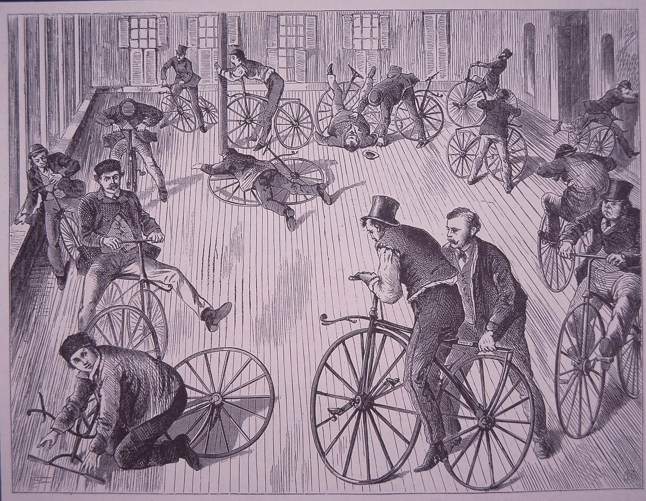 Sykkelskole (velocipede), New York, USA av American School