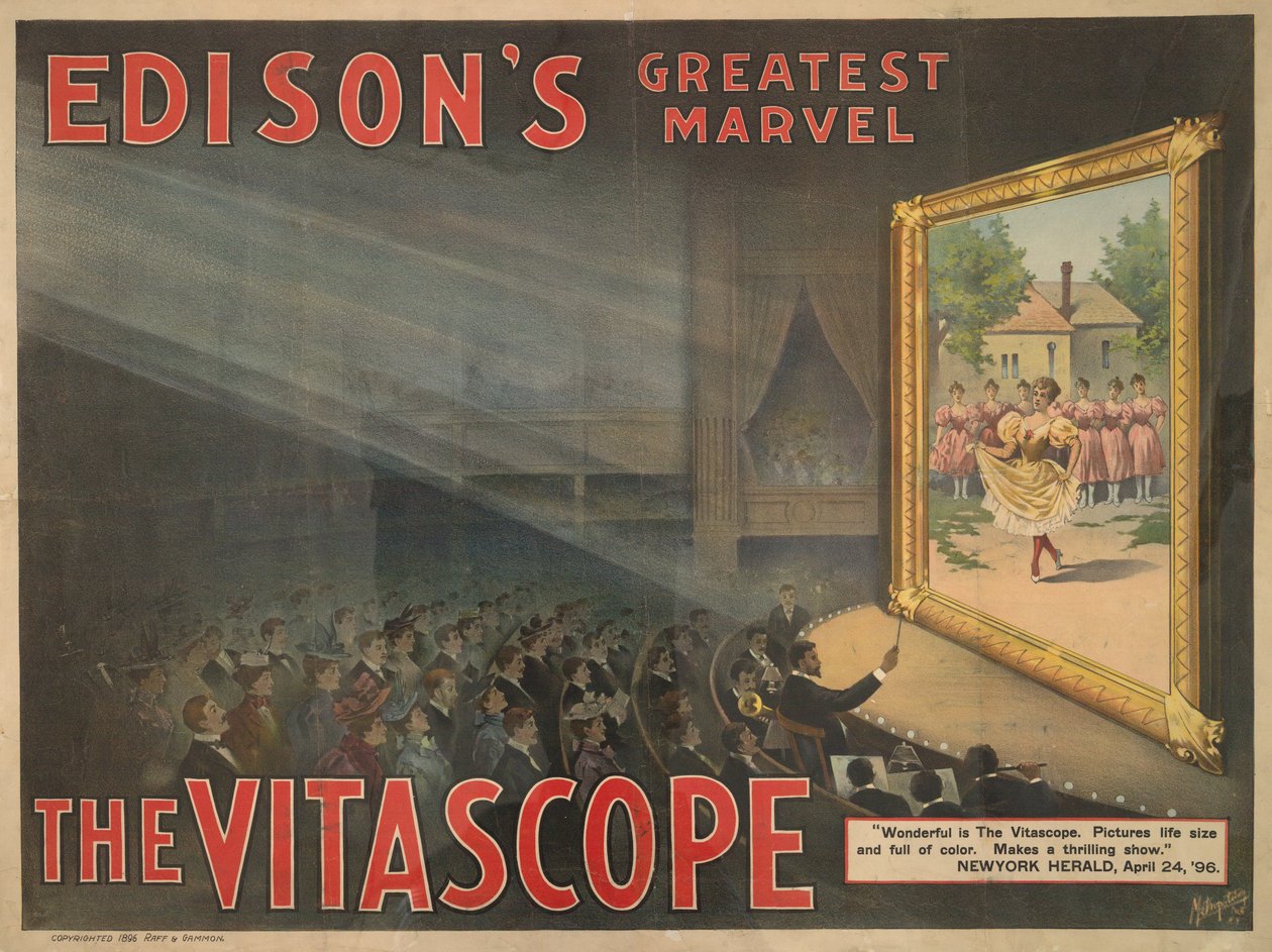 Edisons største vidunder - The Vitascope, 1896 av American School