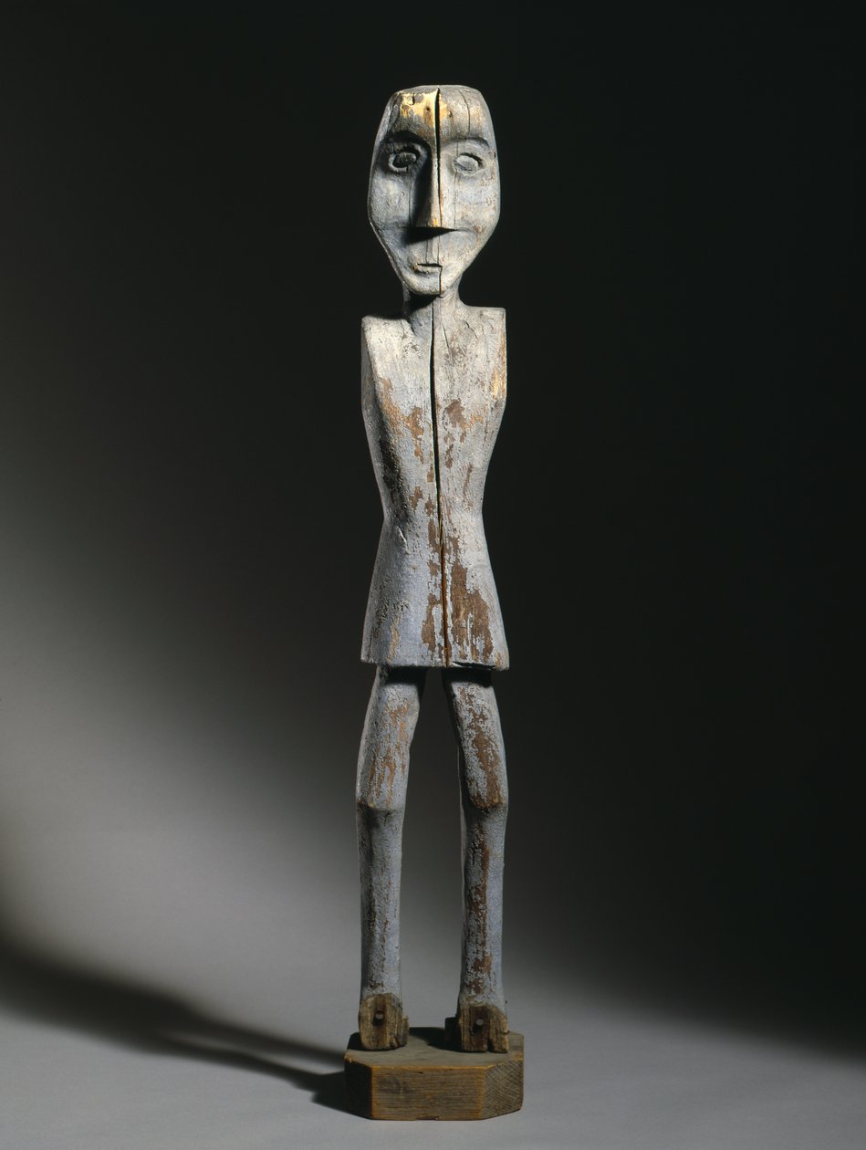 Billedefigur, Chippewa, sent på 1800-tallet (tre, jernspiker og pigment) av American School