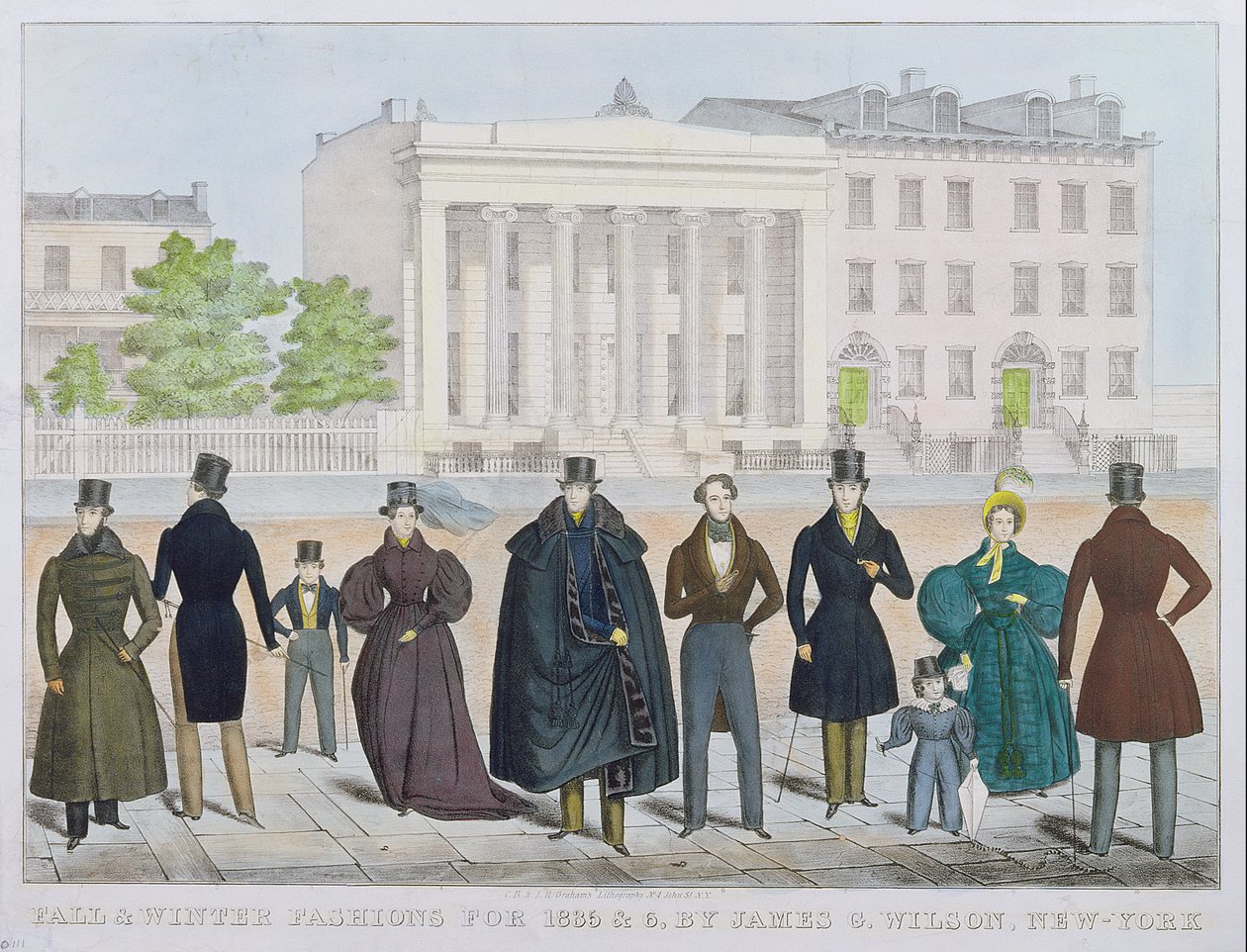 Høst- og vintermoter for 1835 og 1836 av James Wilson, New York av American School